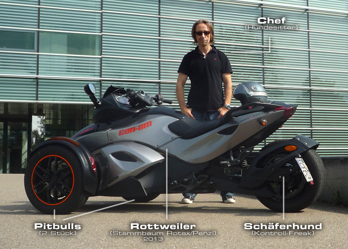 Motor-Blog Steven Flier - Can-Am Spyder RS-S - Vier Hunde für ein Halleluja